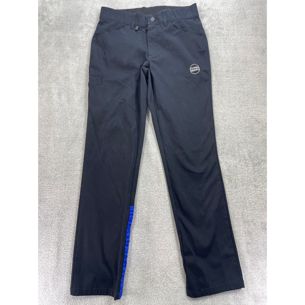 Pepsi Workwear Pants Men 30/34 Black Pepsi Globe pep+ Logo Work Uniform